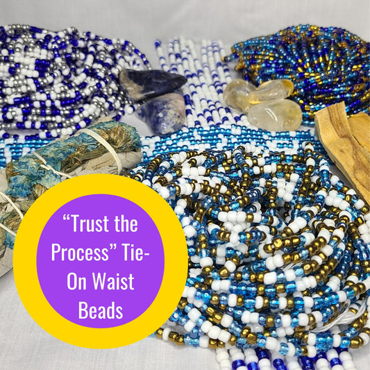Trust the Process Tie-On Waist Beads  Faith, Stability & Prosperity