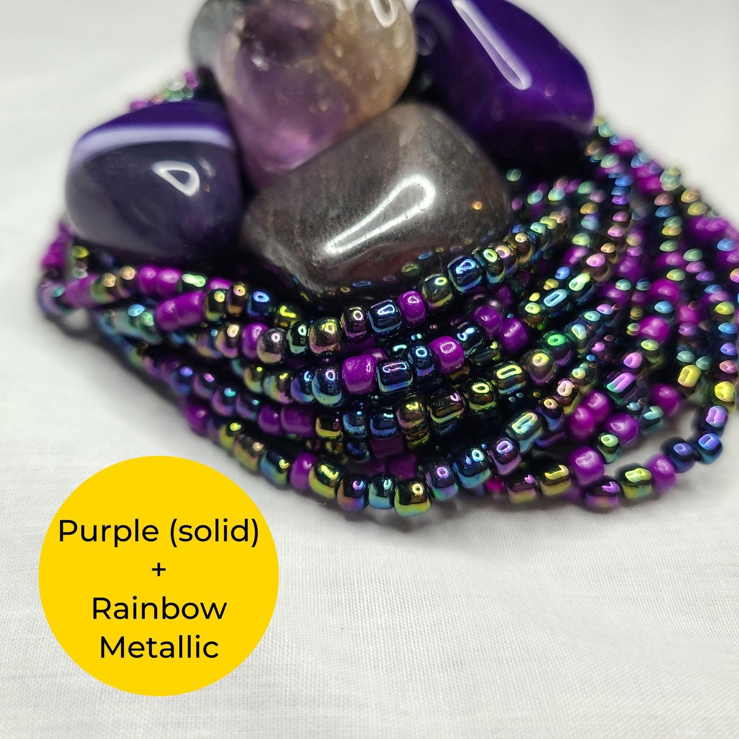 Divine Protection Tie-On Waist Beads Ancestral Wisdom & Spiritual Shield