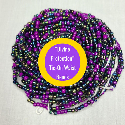 Divine Protection Tie-On Waist Beads  Ancestral Wisdom & Spiritual Shield