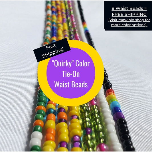 Quirky Colors Tie-On Waist Beads