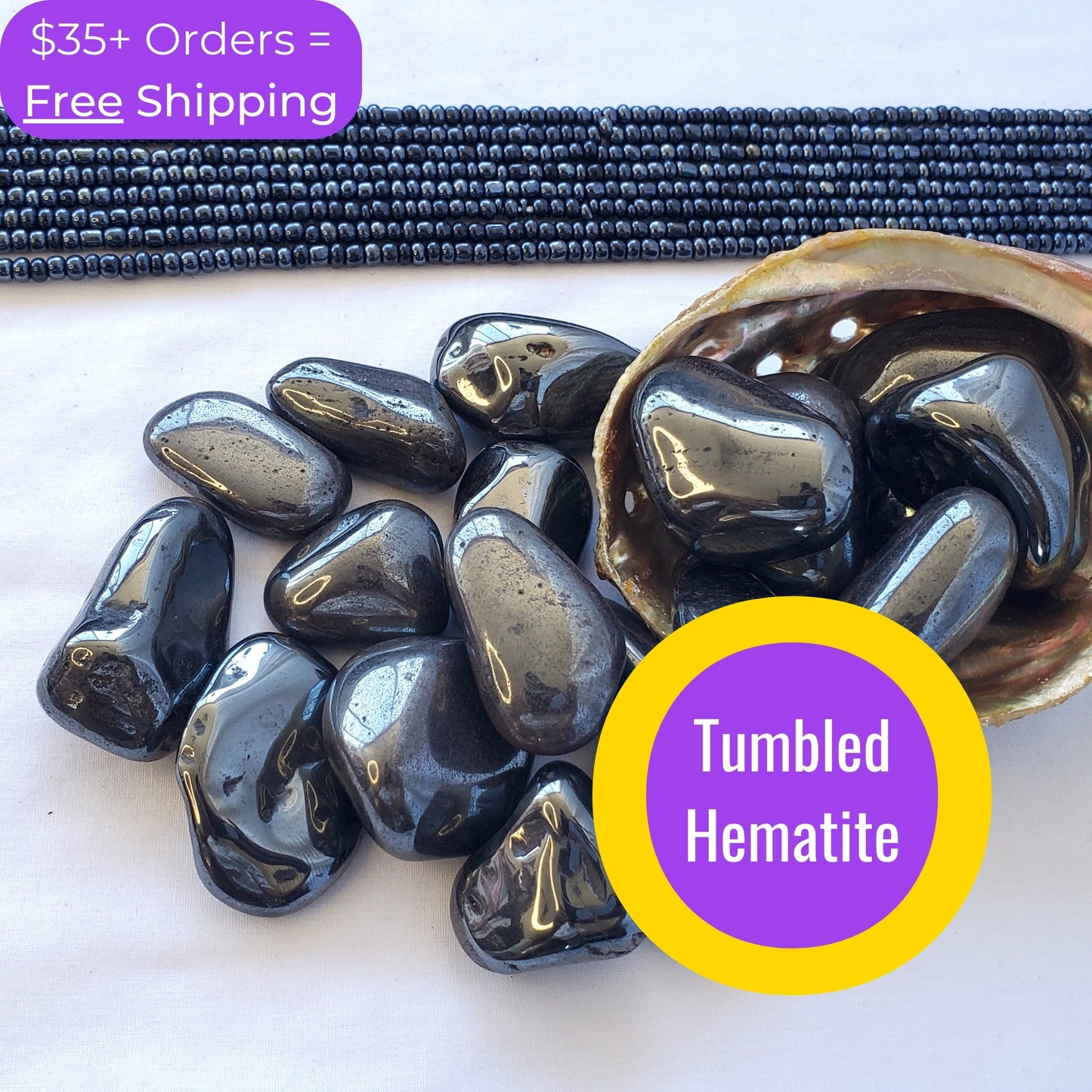 Tumbled Hematite