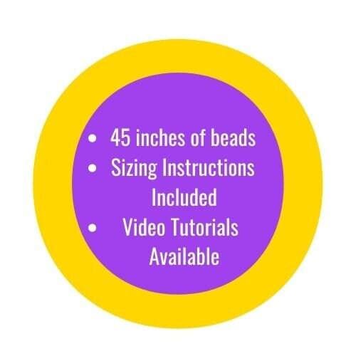 Feminine "Pretty in Pink" Colors Tie-On African Waist Beads
