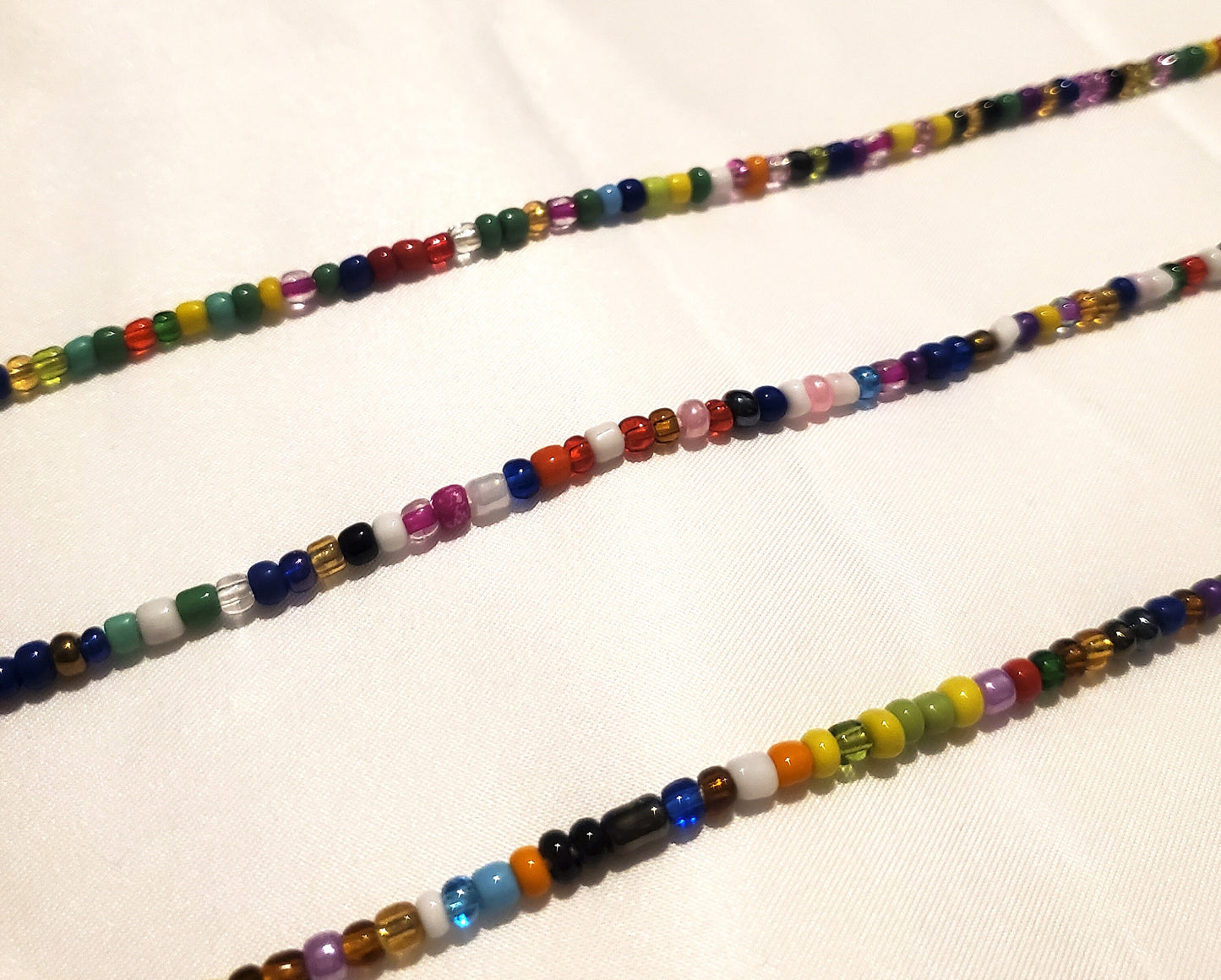 Multi-Color "Full Spectrum" Tie-On African Waist Beads