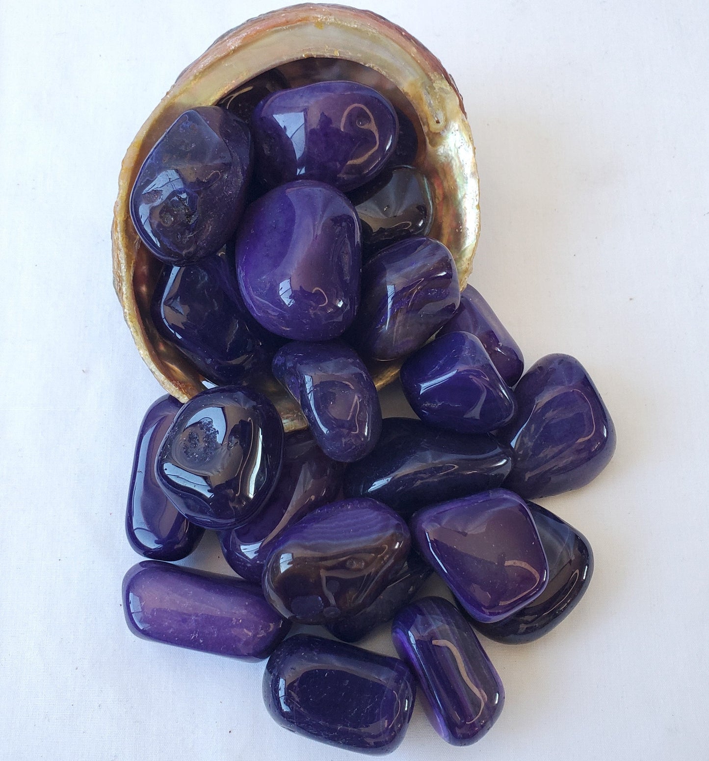 Tumbled Purple Agate