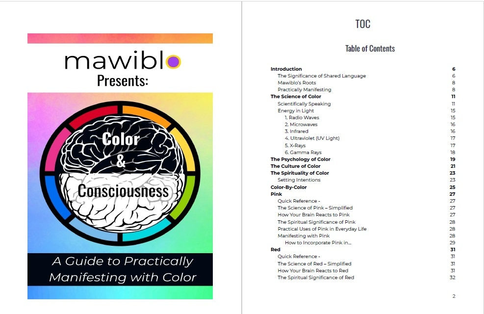 eBook/PDF Download*** "Mawiblo Presents: Color & Consciousness - A Guide to Practically Manifesting with Color"